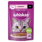 WHISKAS Adult paketėlis 85g drėgno kačių ėdalo su lašišos padažu suaugusioms katėms