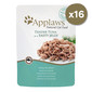 APPLAWS Cat Pouch 16 x 70 g kačių šlapias maistas su  tunu drebčiuose