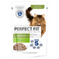 PERFECT FIT Senior 7+ 85 g paketėlis su kalakutiena ir morkomis padaže vyresnėms katėms