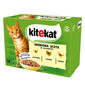 KITEKAT Drėgnas kačių ėdalas su vištiena, kalakutiena, paukštiena 12x85g