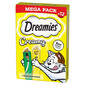 DREAMIES Creamy MEGA PACK Papildomas ėdalas su sūriu ir katžole 12x10 g