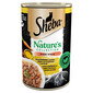 SHEBA skardinė 400 g Nature's Collection paukštienos kokteilis su kepenėlėmis ir žuvų taukais su morkų padažo garnyru