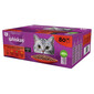 WHISKAS Adult 80x85g "Classic Meals" drėgnas visavertis pašaras suaugusioms katėms su jautiena, vištiena, ėriena, paukštiena