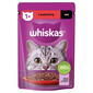 WHISKAS Adult paketėlis 85g drėgno kačių ėdalo su jautienos padažu suaugusioms katėms