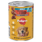 PEDIGREE Suaugusiųjų skardinė 400 g drėgnas maistas visaverčiam suaugusių šunų maistui su 3 rūšimis: jautiena, aviena ir vištiena, tyrėje