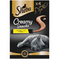 SHEBA Creamy Snacks skanėstai katėms su vištiena 4x12g