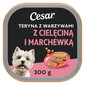 CESAR Teryna z Warzywami 300 g z mokra karma dla psa z cielęciną i marchewką